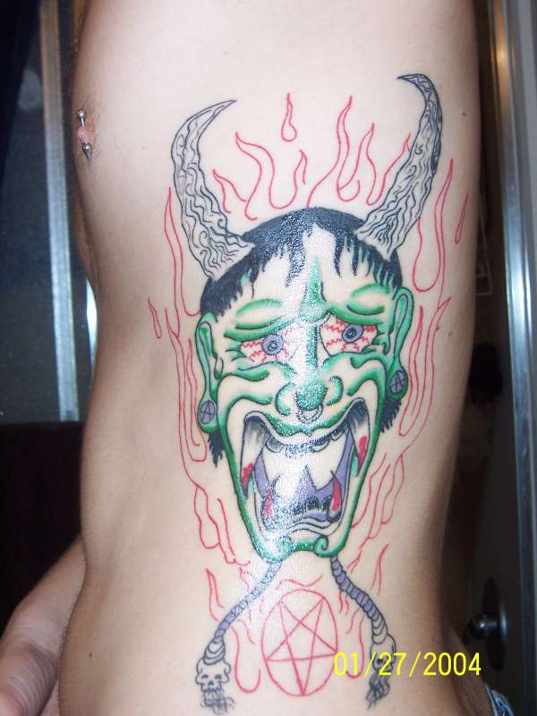 jap demon tattoo