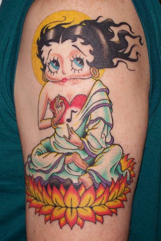 Betty Quan Boop / Lady Quan Yin / Buddhist tattoo