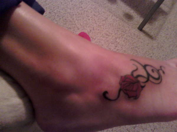 Taurus with Rose tattoo