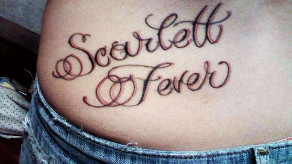 Scarlett Fever tattoo