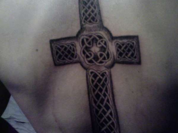 celtic cross (back) tattoo