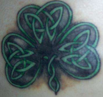 celtic irish clover tattoo