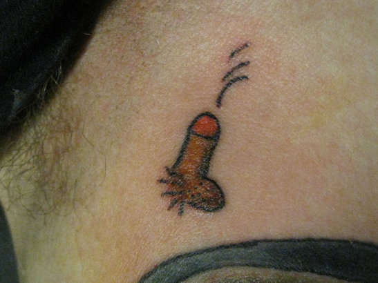 cock and balls... tattoo