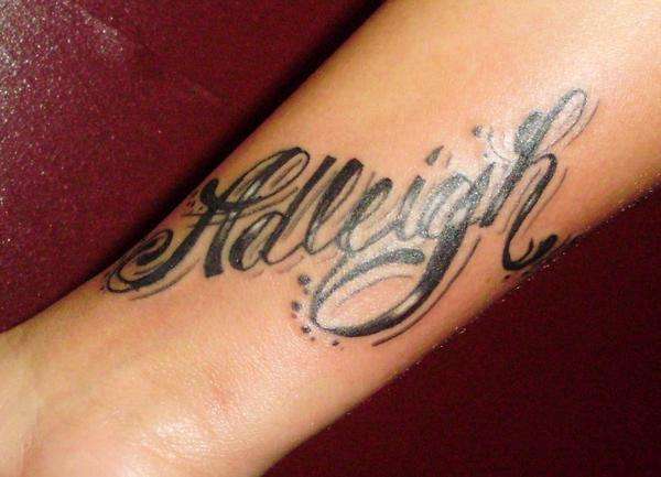 Lettering tattoo