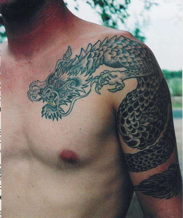 Dion's Dragon tattoo