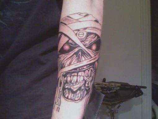 Eddie almost finished tattoo