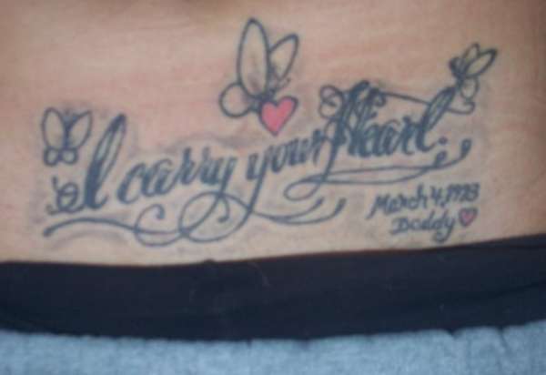I Carry Your Heart tattoo tattoo