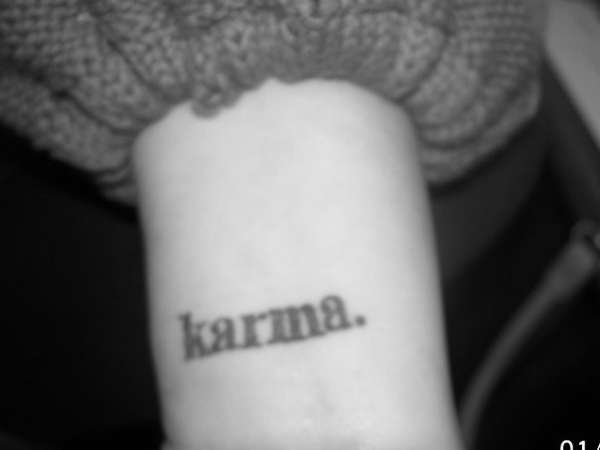 Karma tattoo tattoo