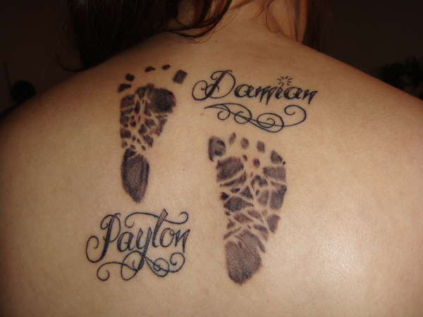 foot prints tattoo