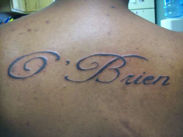 O'Brien tattoo