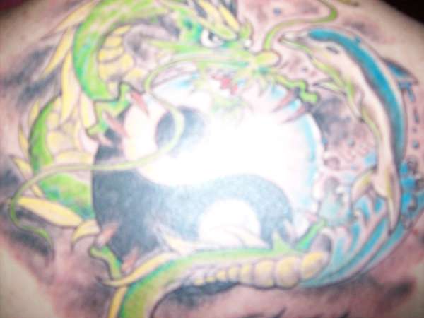 This is for me and my soulmate she love dolphins I love Dragons tattoo