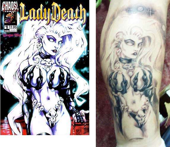 Lady Death tattoo