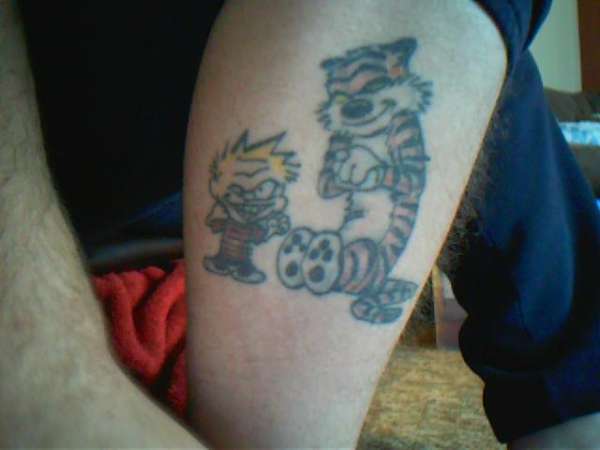 Calvin and Hobbes tattoo