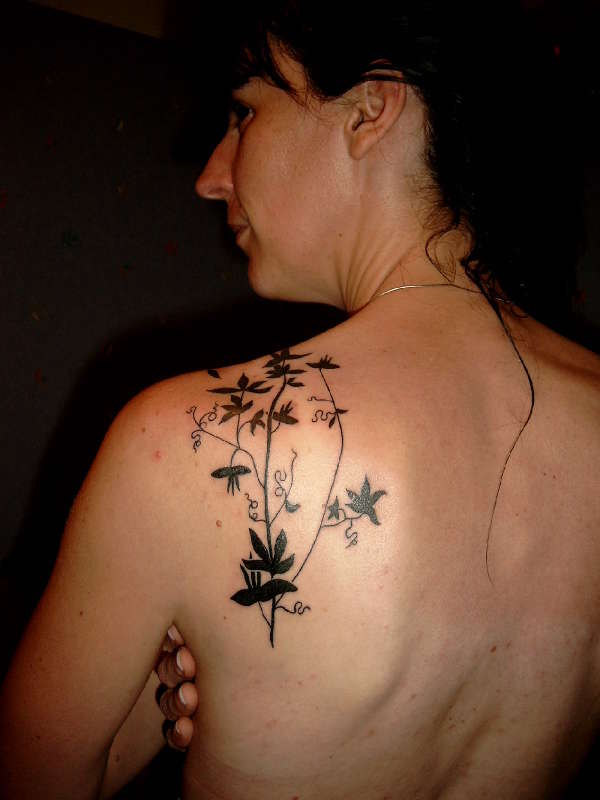 My blossoming back tattoo