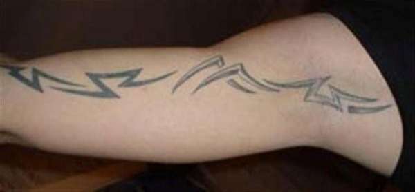 Arm inside and armpit tattoo
