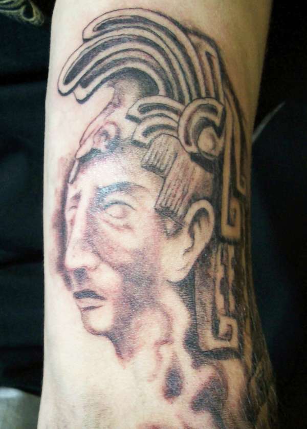 PAKAL (aztec emporer) tattoo