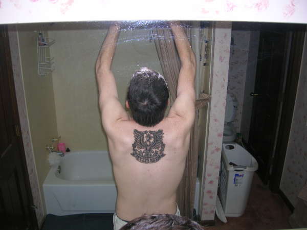 Polish Eagle W/Scription tattoo