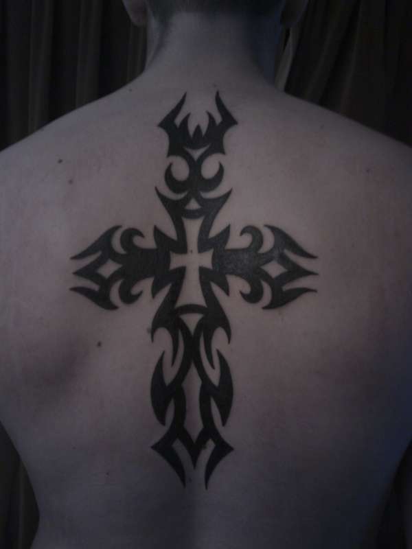 Tribal Cross tattoo