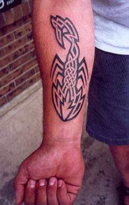 Tribal/Celtic Scorpion tattoo