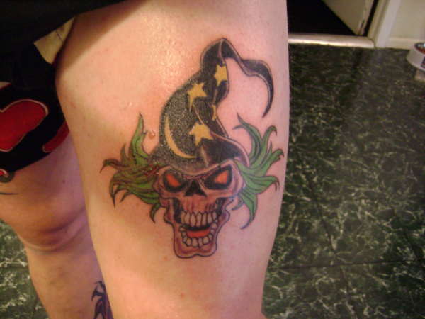 Wizard Skull tattoo