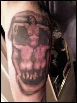 dali skull tattoo