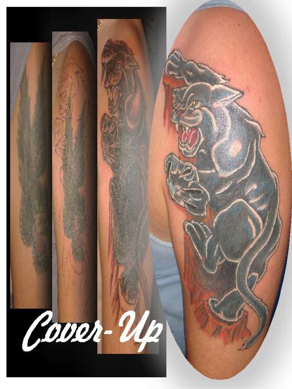 PANTHER COVER UP tattoo