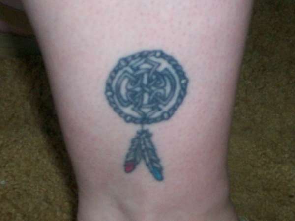 Dreamcatcher w/Celtic knotwork tattoo