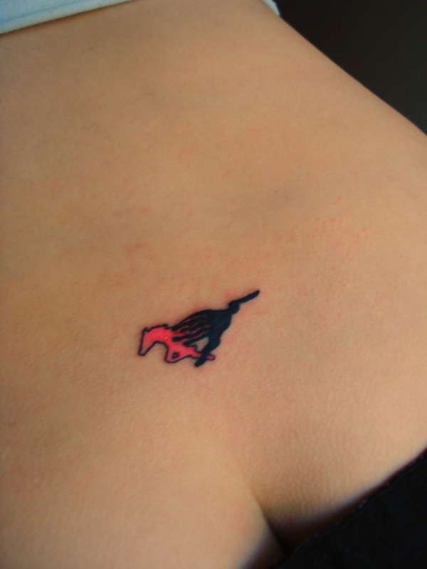 Mustang Pony Logo tattoo