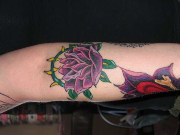 flower w/  thorns tattoo