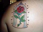 Rose in the Bell Jar tattoo
