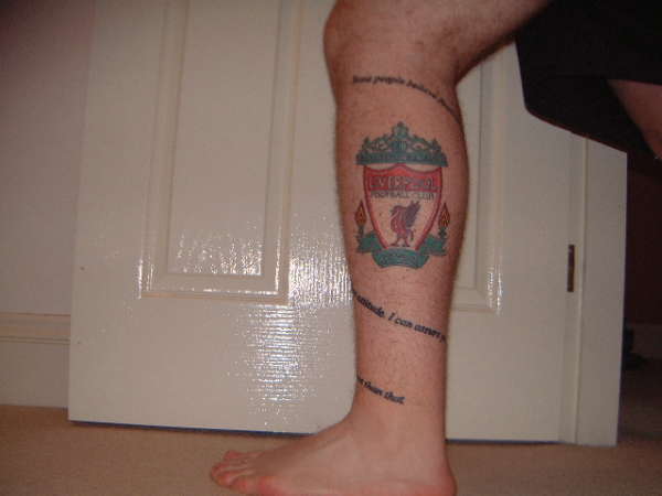 LFC Crest an Shankly Quote tattoo