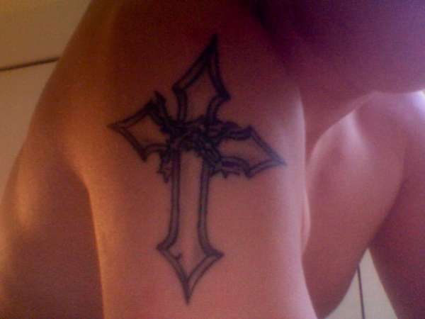 My 1st tattoo----my cross tattoo