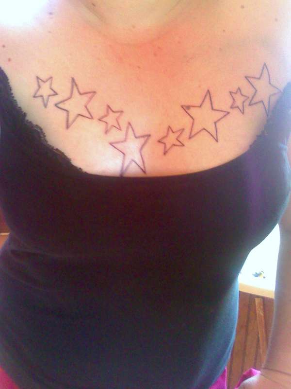 Stars I did on my wife tattoo