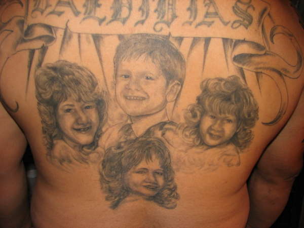 big john portrait back peice tattoo