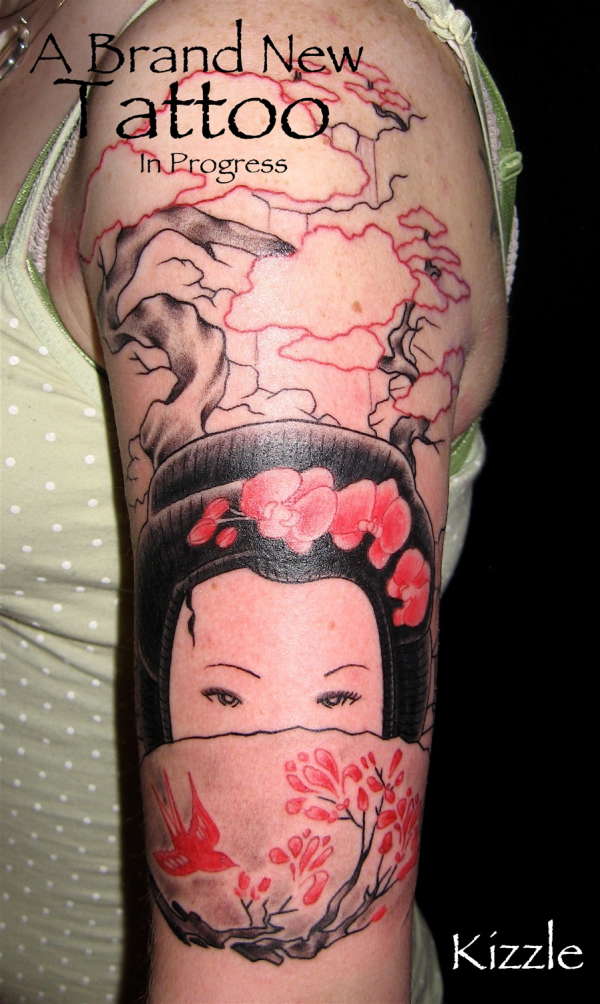 GeishaGirl1/2Sleeve1 tattoo