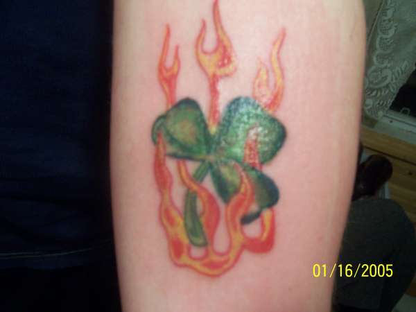 Irish fire tattoo