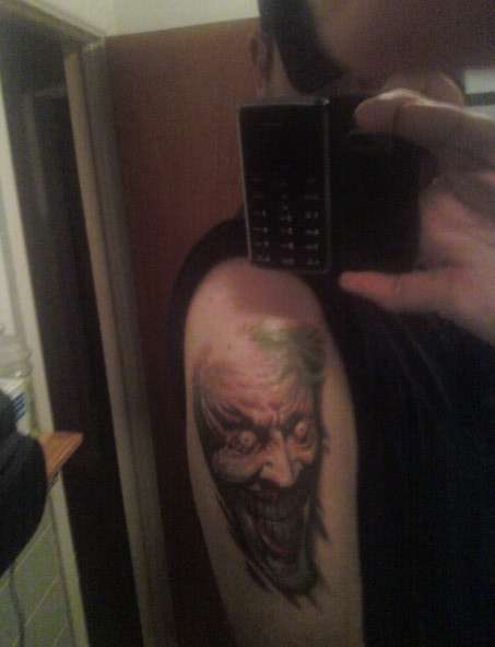 The Joker tattoo