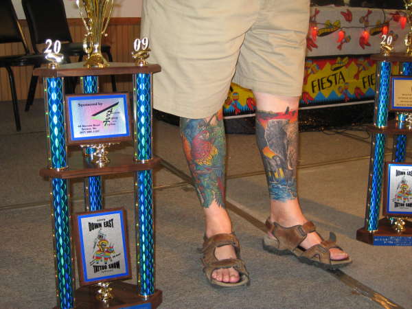 BEST VIEW OF best of show tats at show in Maine tattoo