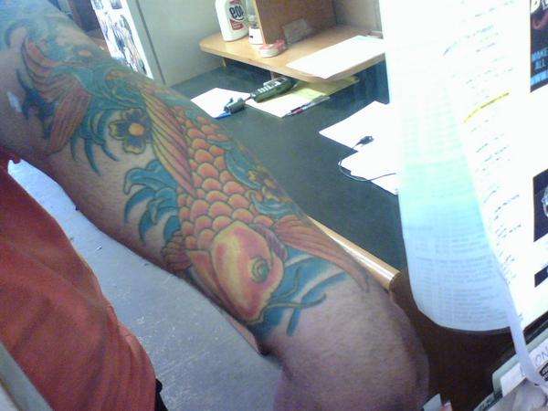 koi 2nd part of sleeve tattoo