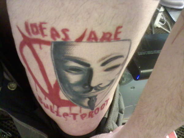 V for Vendetta tattoo