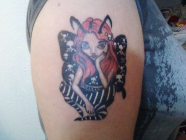 skulls&stars fairy tattoo