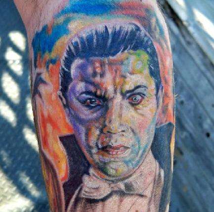 Bela Lugosi as Dracula tattoo