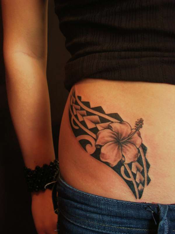 Maori Hibiscus tattoo