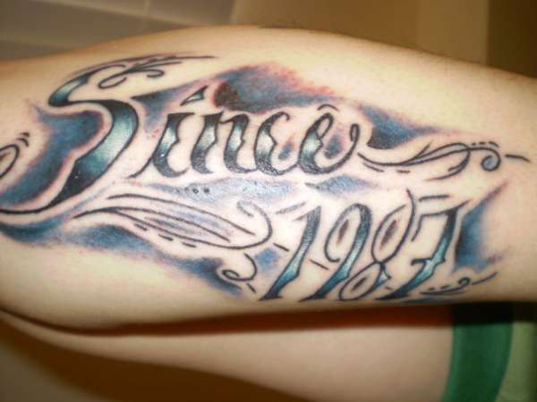 Since 1987 tattoo