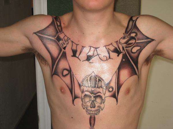 demonic wings tattoo