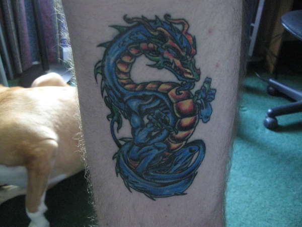 r thigh tattoo