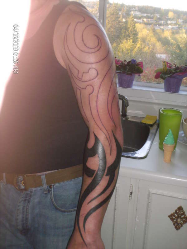 Unfinished Arm Piece tattoo