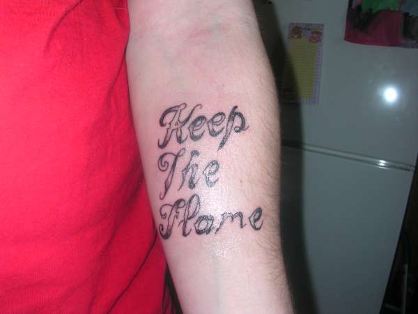 Keep The Flame tattoo