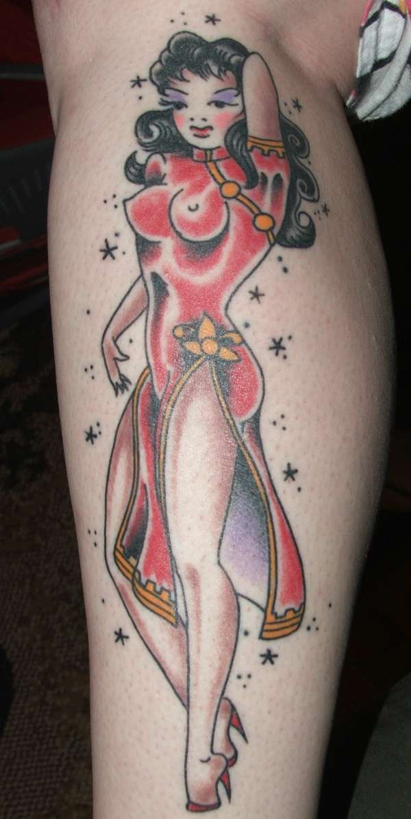 Sailor Jerry pin-up II tattoo