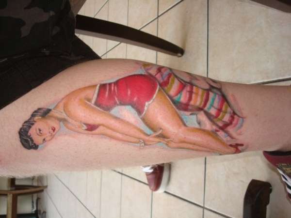 classic pin up tattoo